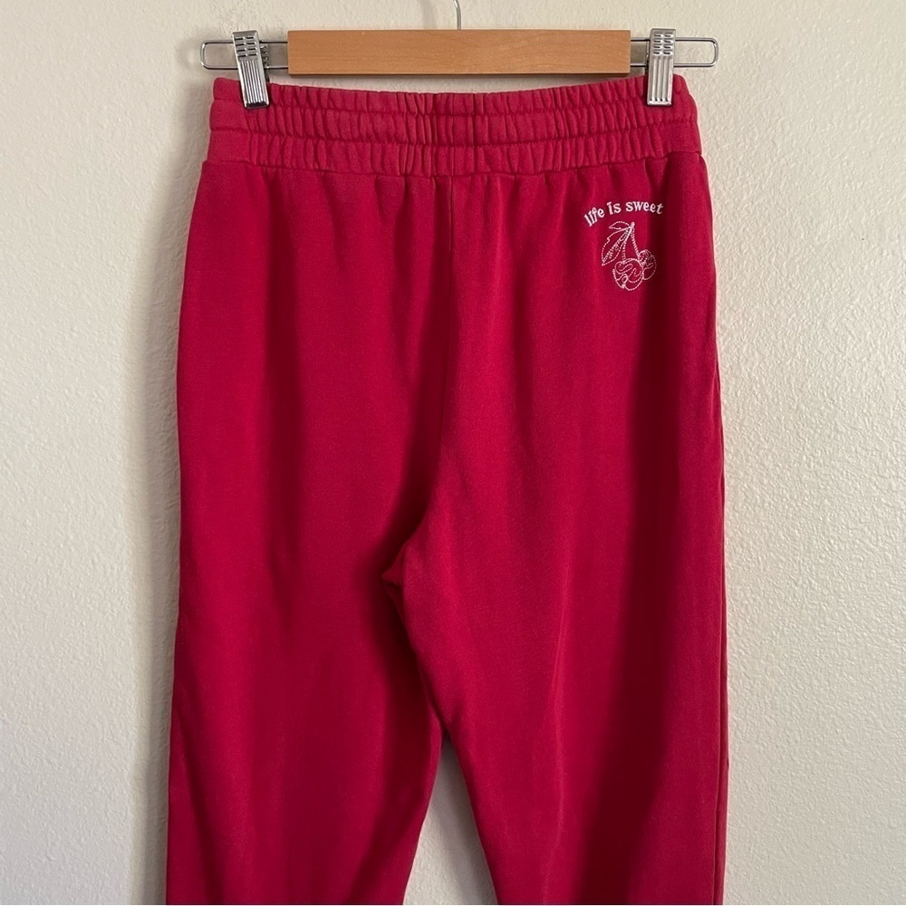 Vitality Balance Athletica The Mantra Pant Red Sweatpant Joggers Cherries XS - Picture 10 of 12